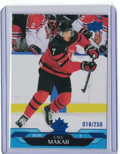 Cale Makar Deluxe 018 /250 #109 Avalanche 2026 UD Team Canada- Low Serial Number