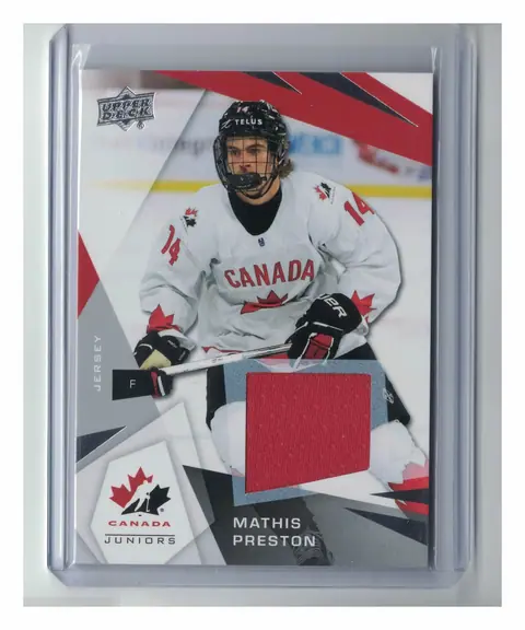 Mathis Preston Jersey #58 2026 Team Canada Juniors Hockey Card